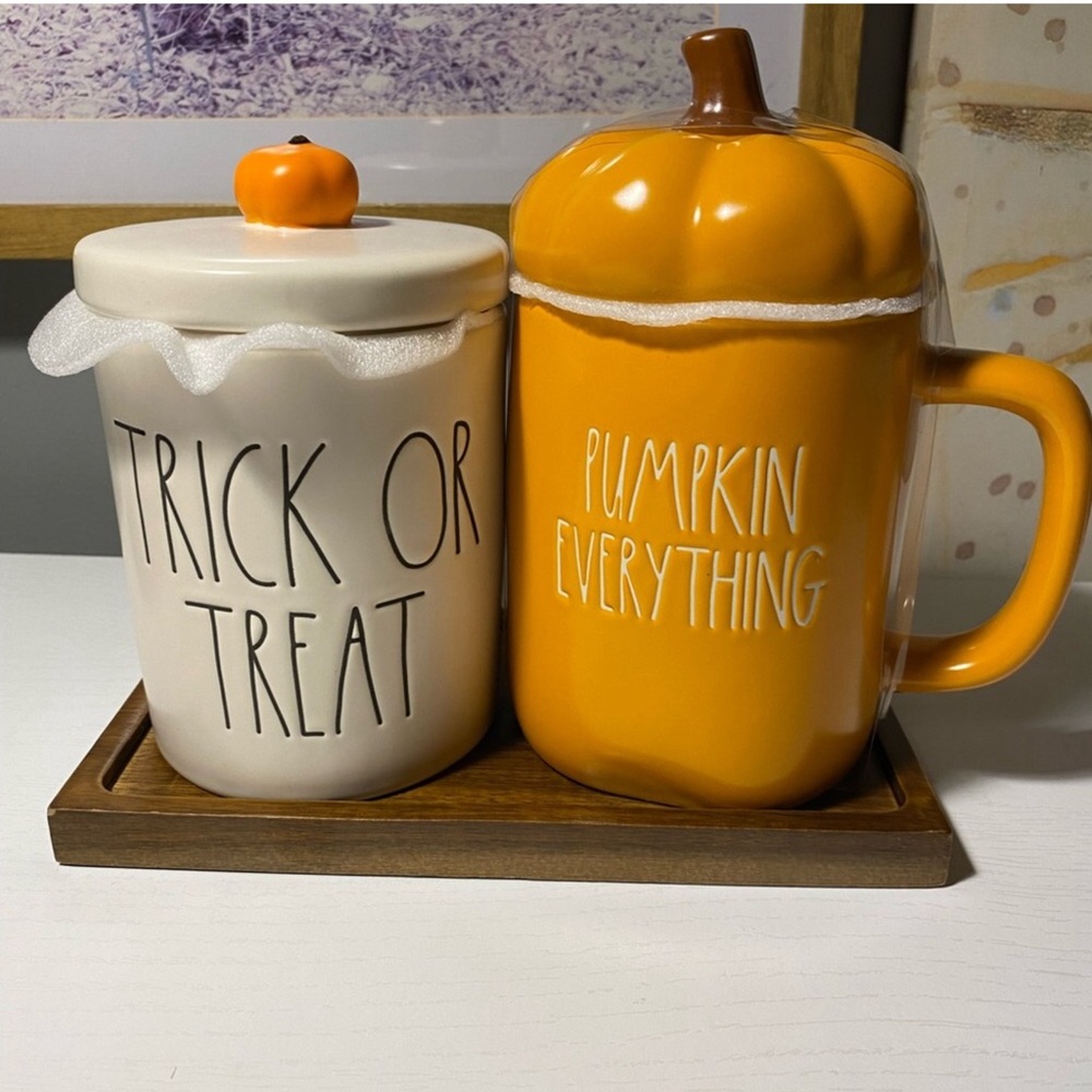 Rae Dunn Halloween Mug & Jar Set
